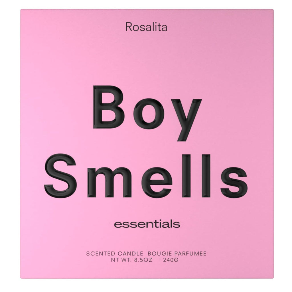Rosalita Rose Scented Candle - 8.5 Oz - Luxury Candle with Leather and Tangerine - up to 50-Hour Burn - Cotton Wick