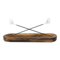 Wooden Brown Incense Holder