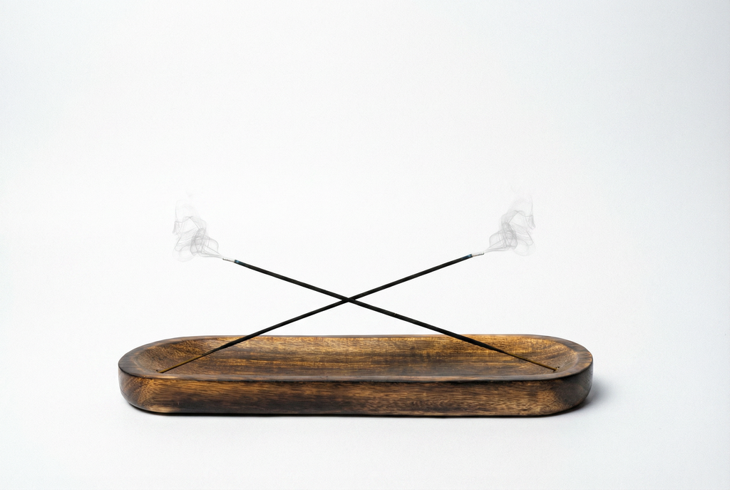 Wooden Brown Incense Holder