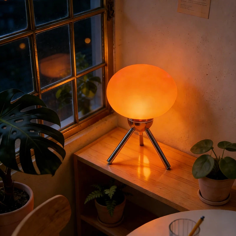  Mid-Century Mushroom Lamp 